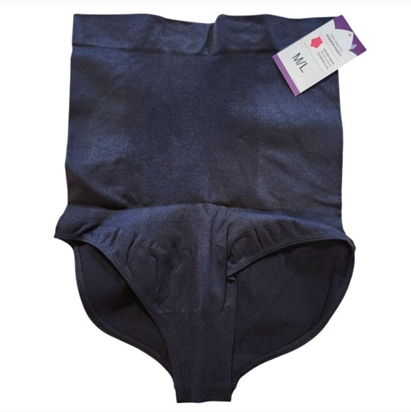 NWT Shapermint Empetua Women's Size M/L High-Waisted Shaper Black Seamless - Picture 3 of 5